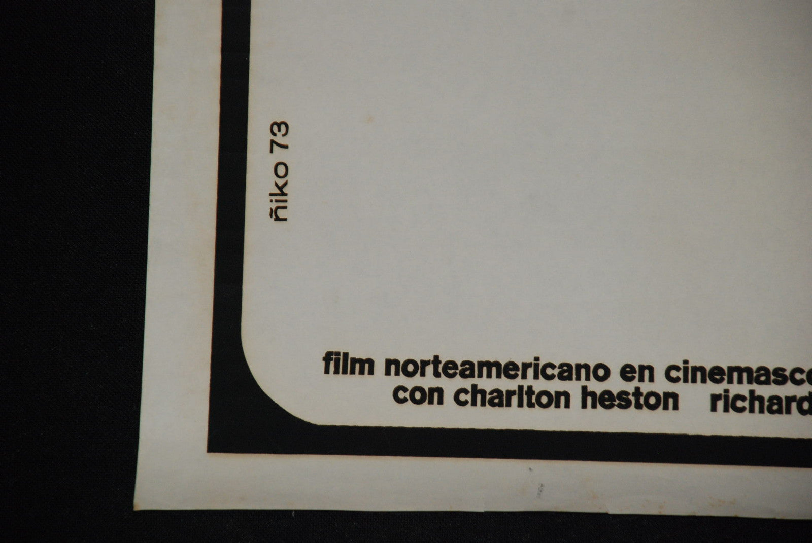 1973 Original Movie Poster"WARLORD"Apple?Mac.America Franklin Schaffner art film