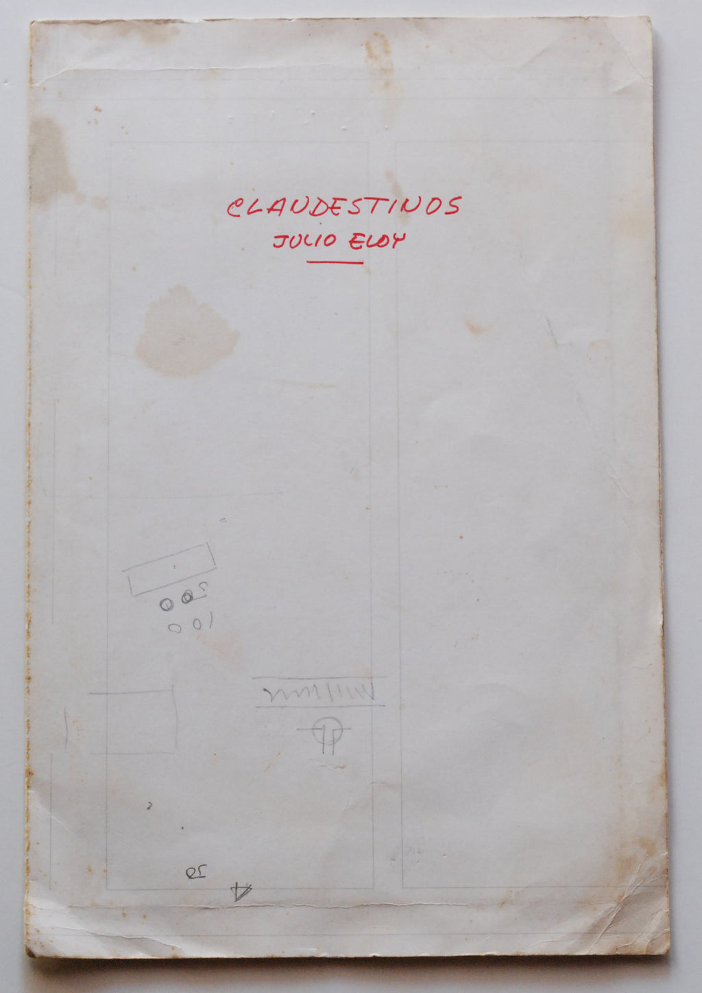 1987 Original Cuban Movie Poster PLUS Boceto painting.Mockup"Clandestinos"art