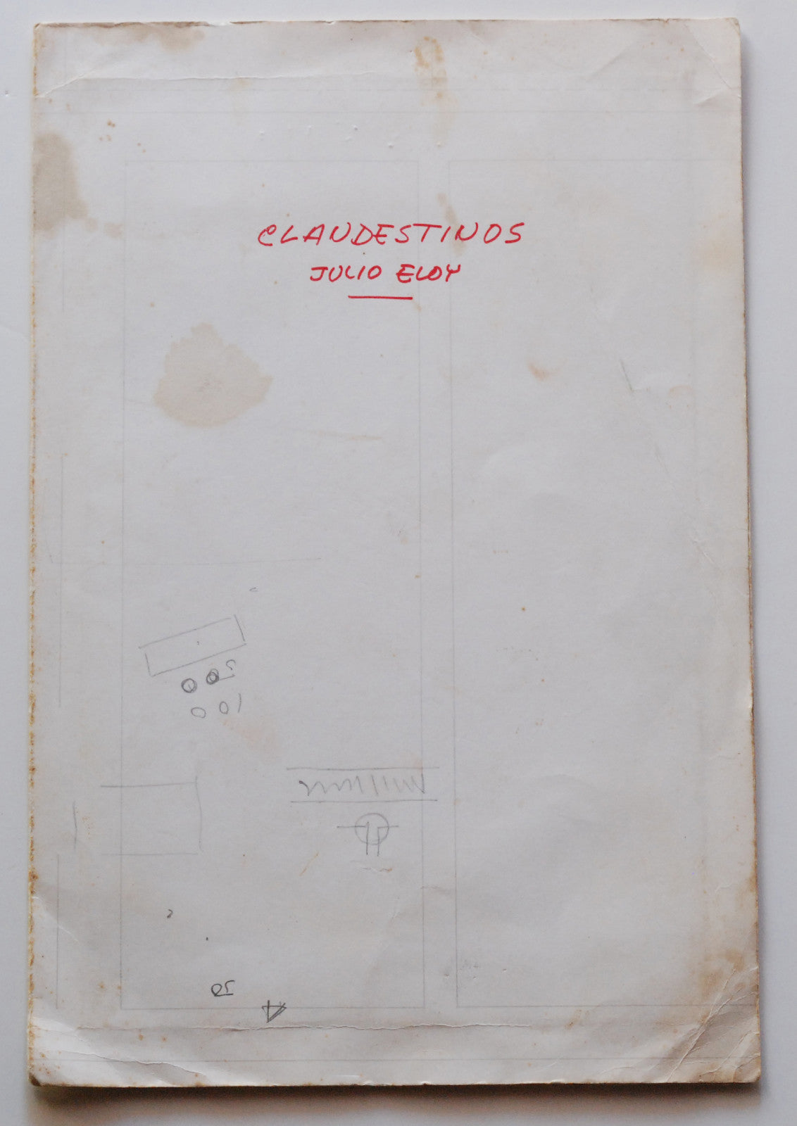 1987 Original Cuban Movie Poster PLUS Boceto painting.Mockup"Clandestinos"art