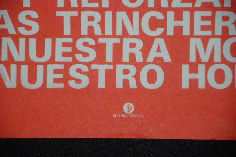 1970's Original Cuban Poster"Jose Marti in Red"Moral.Historical.PAtriot art