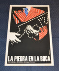 1974 Original Cuban Silkscreen Movie Poster.Il Sasso in Boca.Italian film.Mint