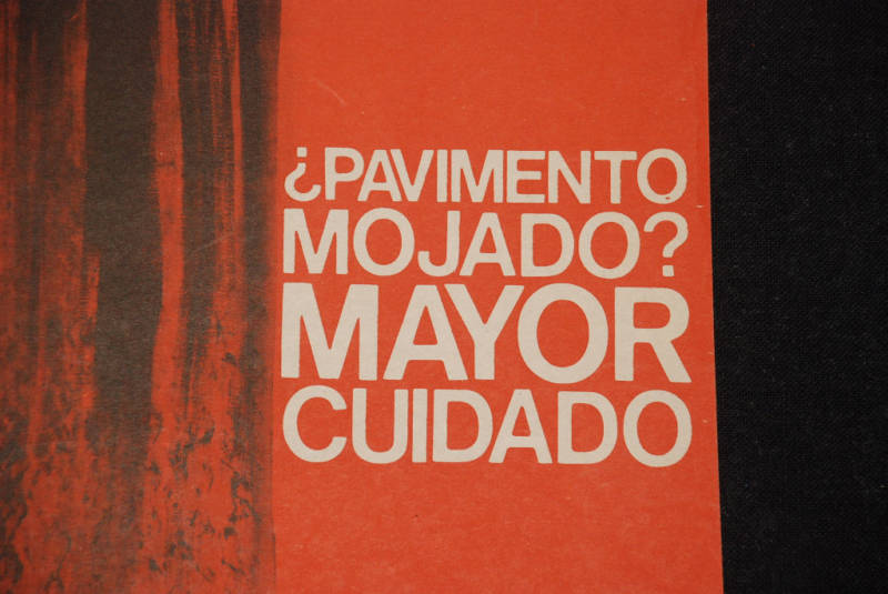 1978 Cuban Original Social Poster.Careful when Wet.Art.Plakat.Affiche.Affisch.