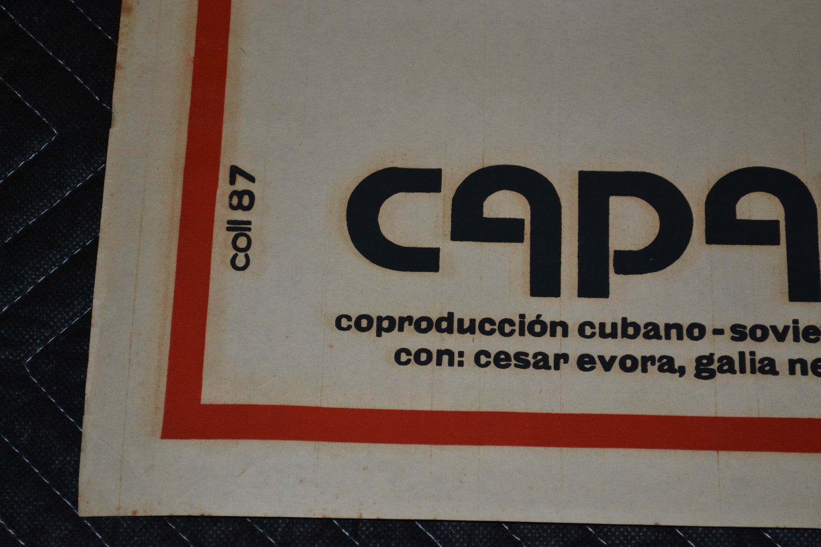 1987 Cuban Original Movie Poster.Ajedrez Master.CAPABLANCA.Chess Champion art