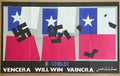1977 Original Cuba Political Poster.Cold War Graphic art.Chile will win.Allende