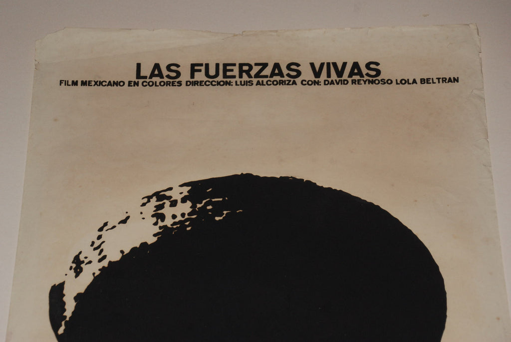 1973 Original Cuban Movie Poster"Strong Forces"Mexican film art by Luis Alcoriza