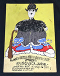 1987 Original Cuban Movie Poster MOCKUP. Painting.Chaplin Sneaker.Unique Art