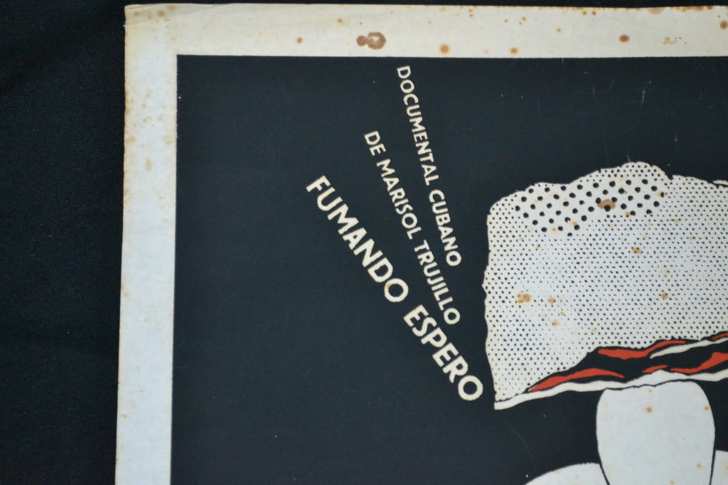1983 Original Cuban Movie Poster"Fumando Espero"Collectible art.Cigar Smoker