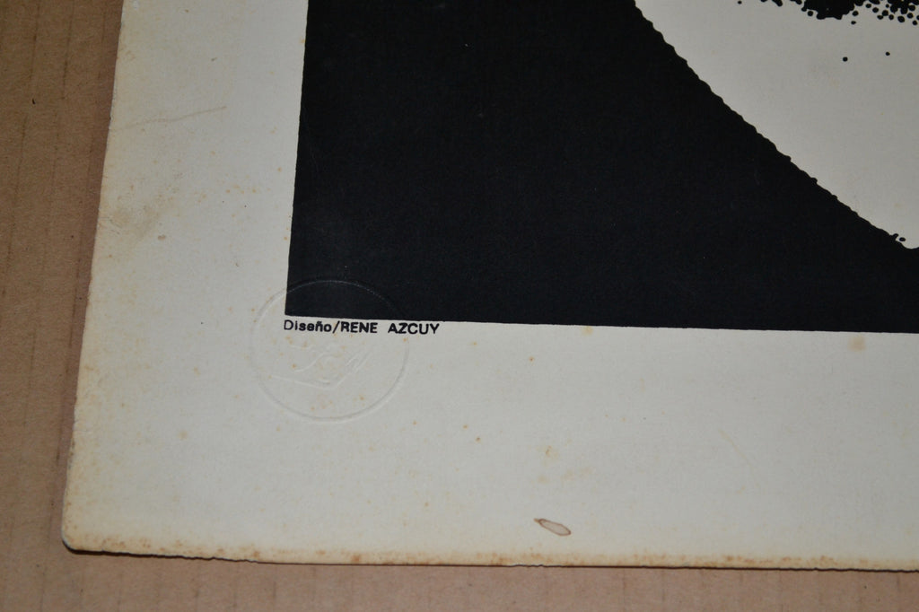 Cuban Serigraph Movie Poster.Azcuy Exhibition Embossed seal.Messenger.Letterman