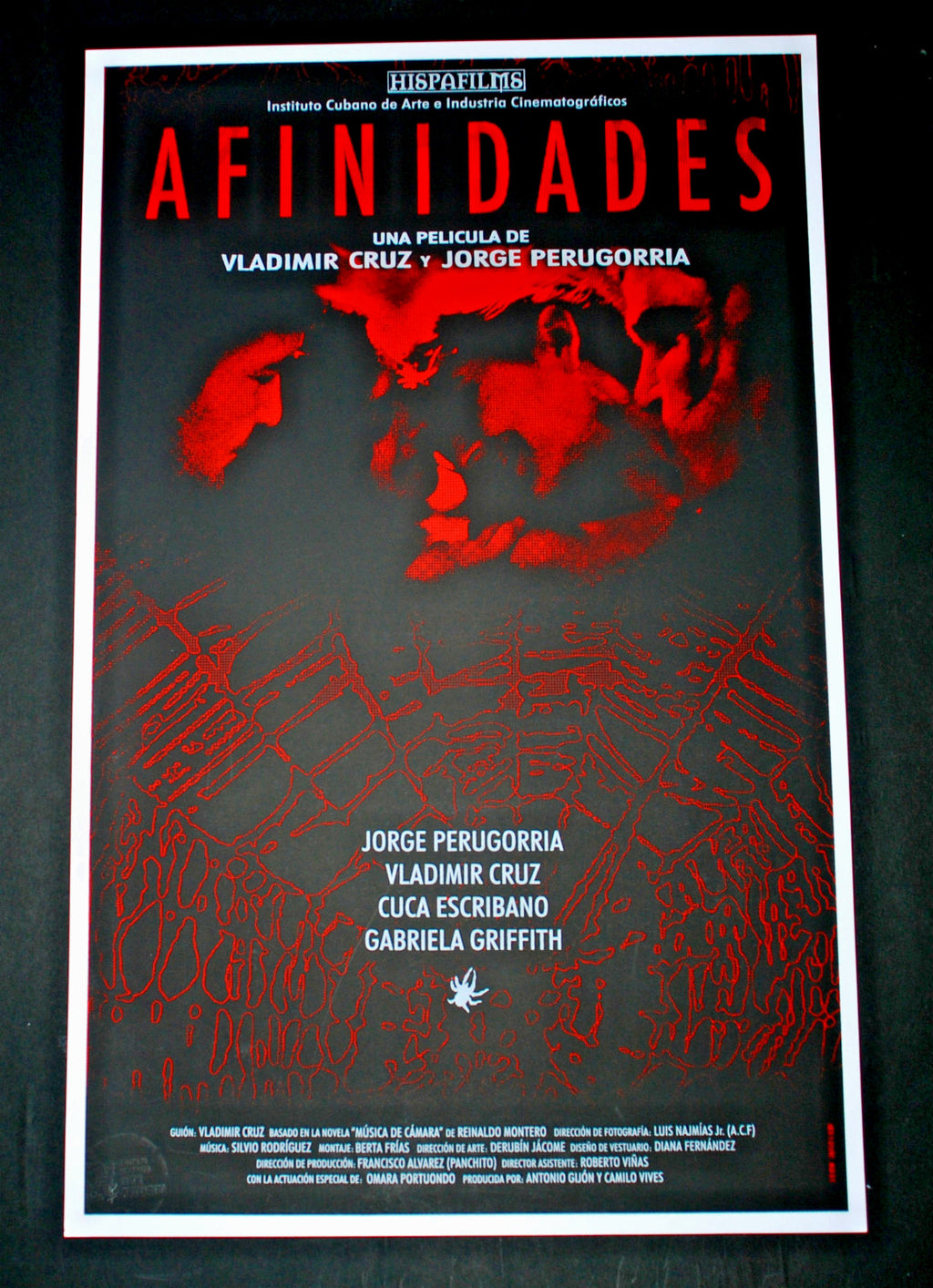 Original Cuban SILKSCREEN Movie Poster"Intimidades"Jorge Perugorria.New art Film