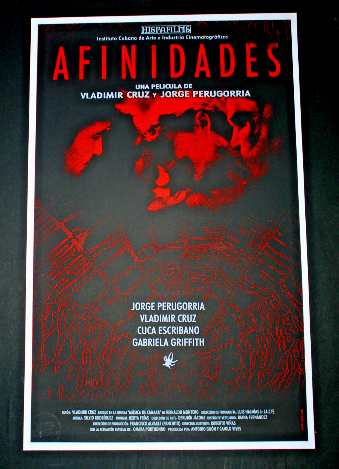 Original Cuban SILKSCREEN Movie Poster"Intimidades"Jorge Perugorria.New art Film