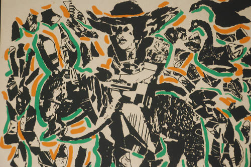 Authentic silkscreen 1984 Cuban Gallery Poster.Popular artists art show.Rare