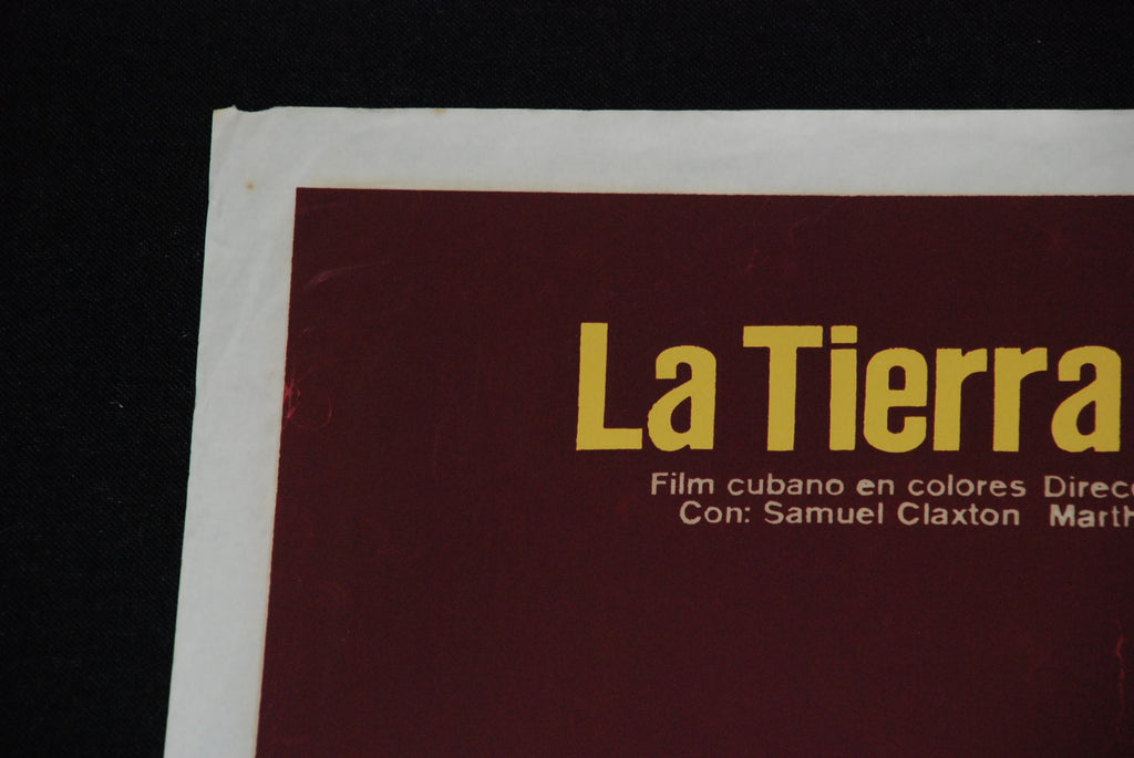1978 Original Cuban Silkscreen Movie Poster.Tierra cielo"Heaven/Earth"Angel art