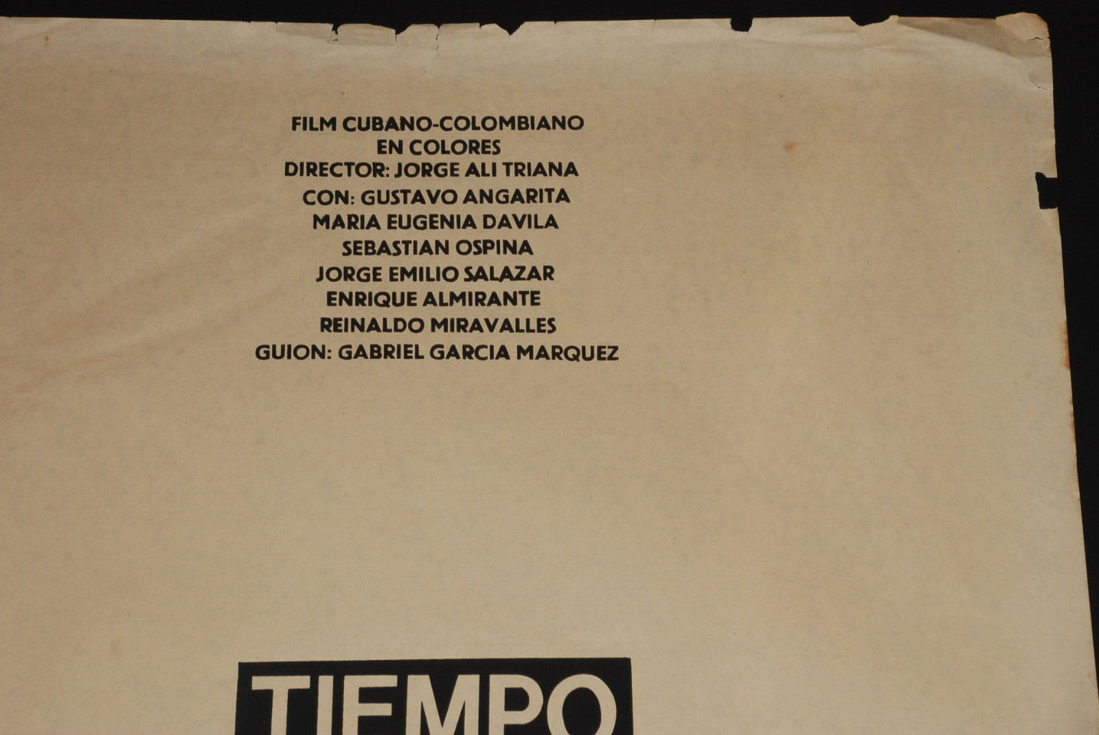 1969 Original Cuban Movie Poster.Plakat.Affiche.affisch"Time 2 Die"Vintage art