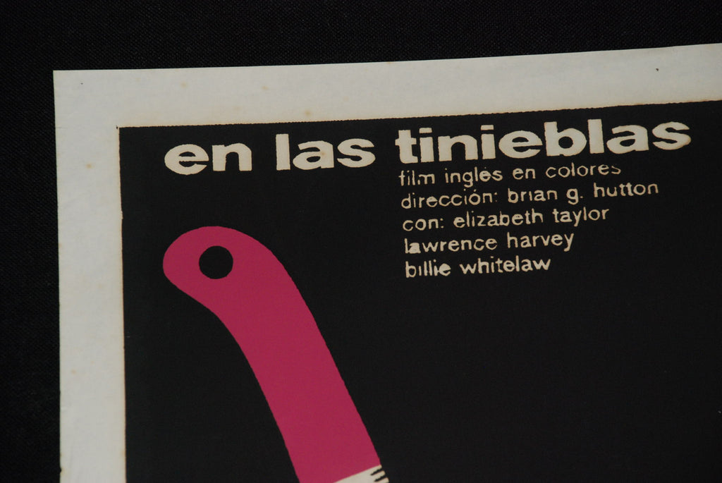 1977 Cuban Original Movie Poster NIGHT WATCH.American film.Liz Taylor.Hutton art