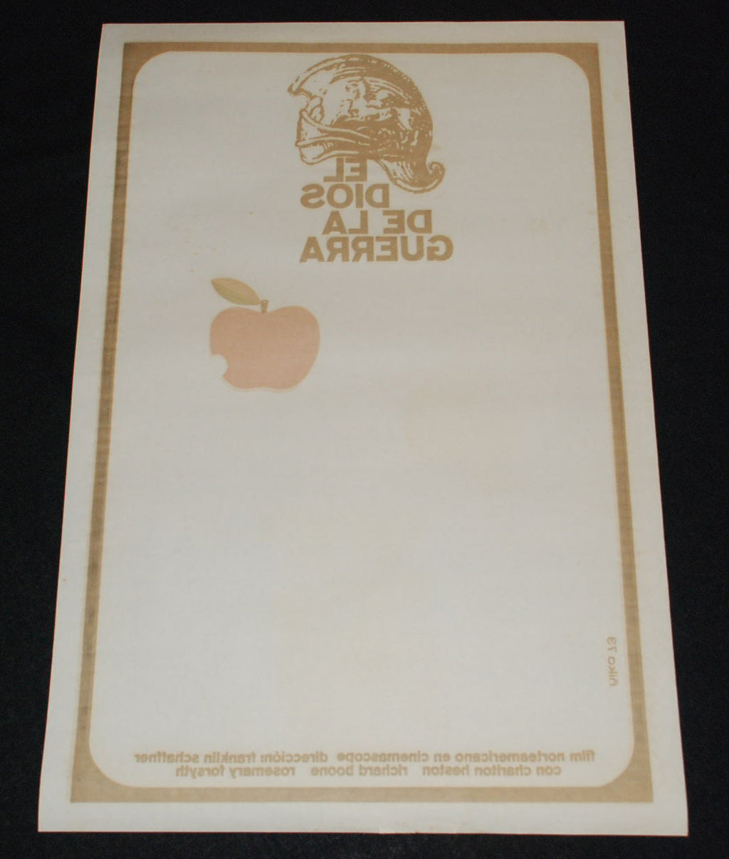 1973 Original Movie Poster"WARLORD"Apple?Mac.America Franklin Schaffner art film