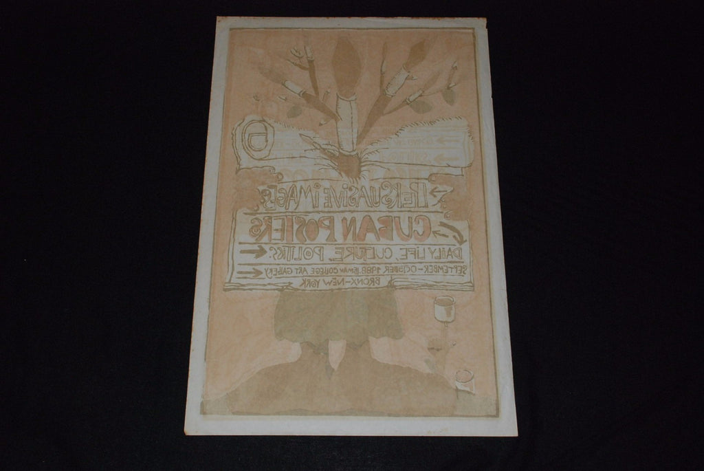1988 Original Cuban Movie Poster"Persuasive Images"New York daily life art.