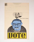 1968 Cuban Political Poster.Plakat.President LB.Johnson Road to Treason Origami.