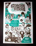 Original Cuban SILKSCREEN Poster"FRENCH SONG Contest"Graphic Design.France Music