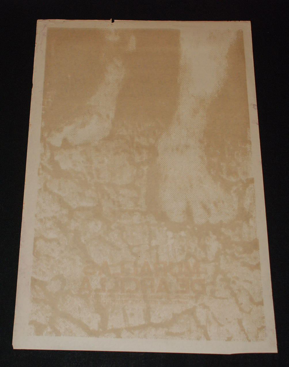 1971 Original Cuban Movie Poster"Clay Wall"Bertuccelli French art film.Argelia