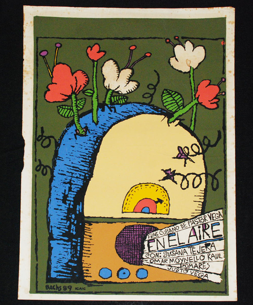 1989 Original Cuban Movie Poster.Plakat.Affiche.affisch"In the Air"Radio DJ
