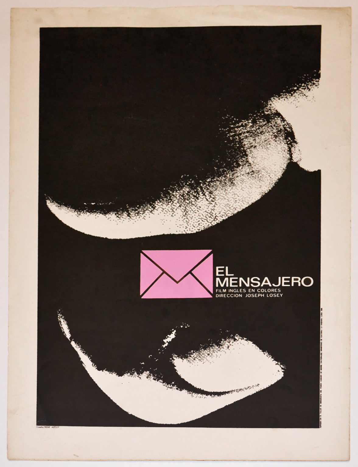 1988 Original Cuban Silkscreen Movie Poster"The Damned"British Joseph Losey art