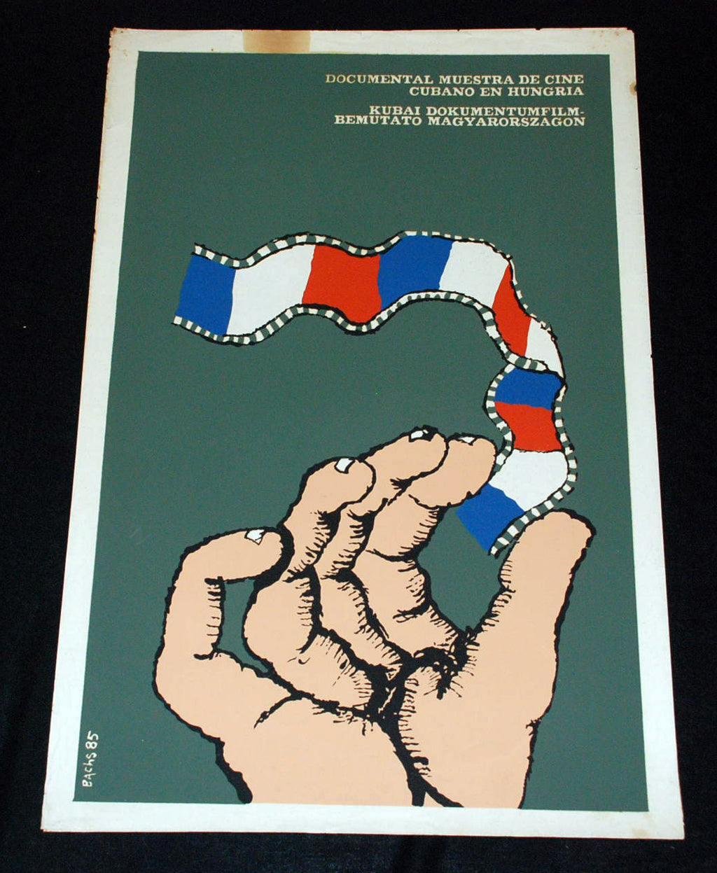 1985 Cuban Origina Movie Poster.Plakat.Affiche.affisch"Hungary Cinema Festival
