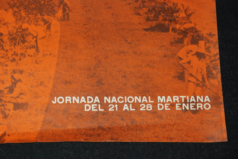 1984 Cuban Original Poster.Authentic Genuine Jose Marti Cuba History.Revolution.