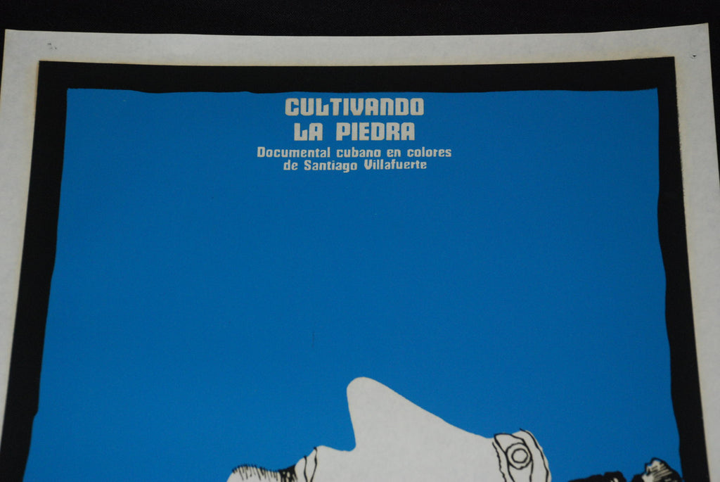 1979 Cuban ORIGINAL Movie Poster"Growing on rocks"Brain cerebral art.Authentic.