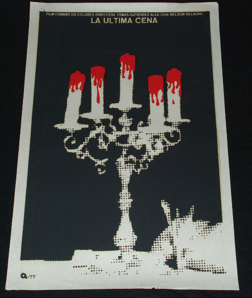 1977 Original Cuban Movie Poster"The Last Supper"art.Classic & Rare!Ultima Cena