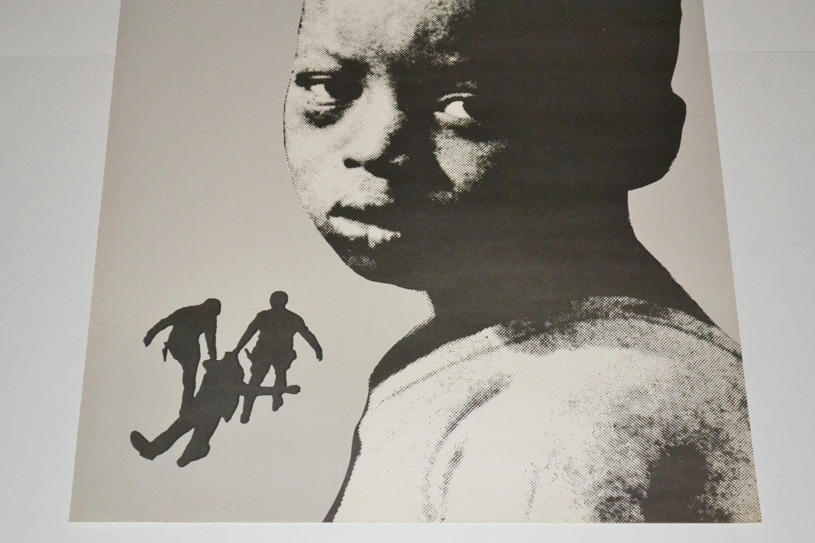 1980 Original Cuba Political Poster.Cold War Graphic.Solidarity with Haiti.art