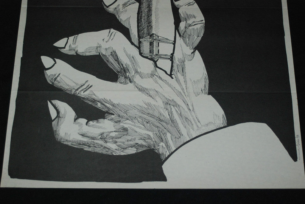 1973 Original Cuban OSPAAAL Poster.Solidarity MOZAMBIQUE.NO Apartheid.VeryRare