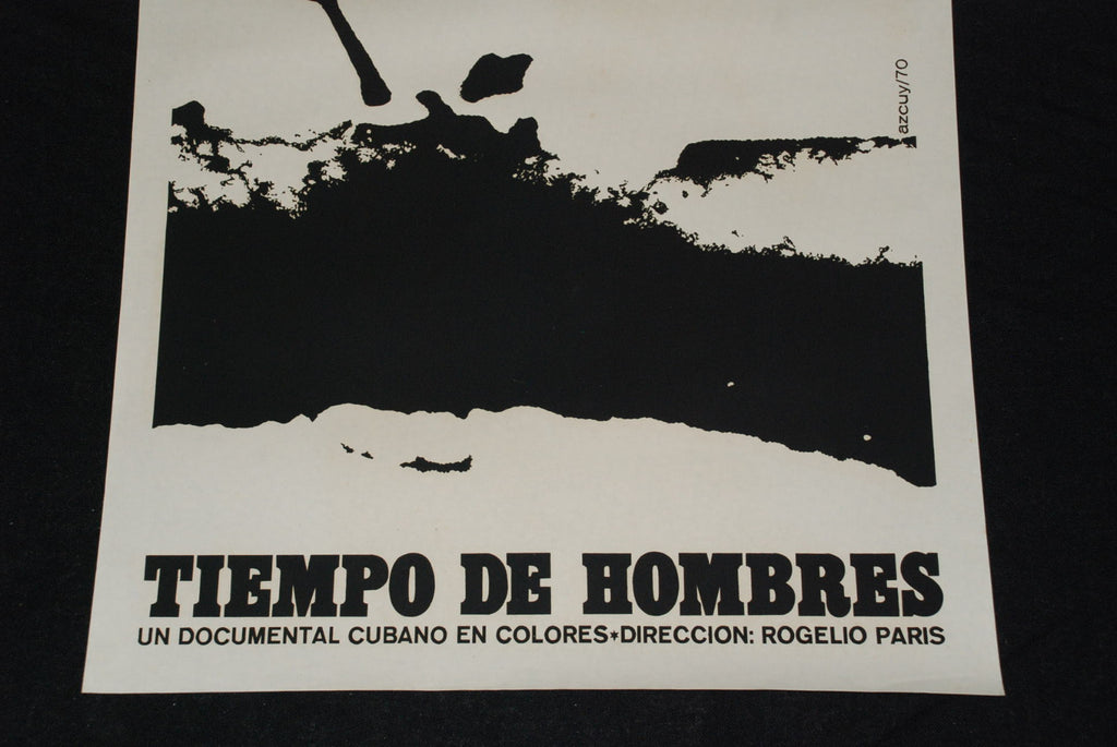 1970 Cuban Original Silkscreen Movie Poster.Plakat"Time of Men" Mint Art