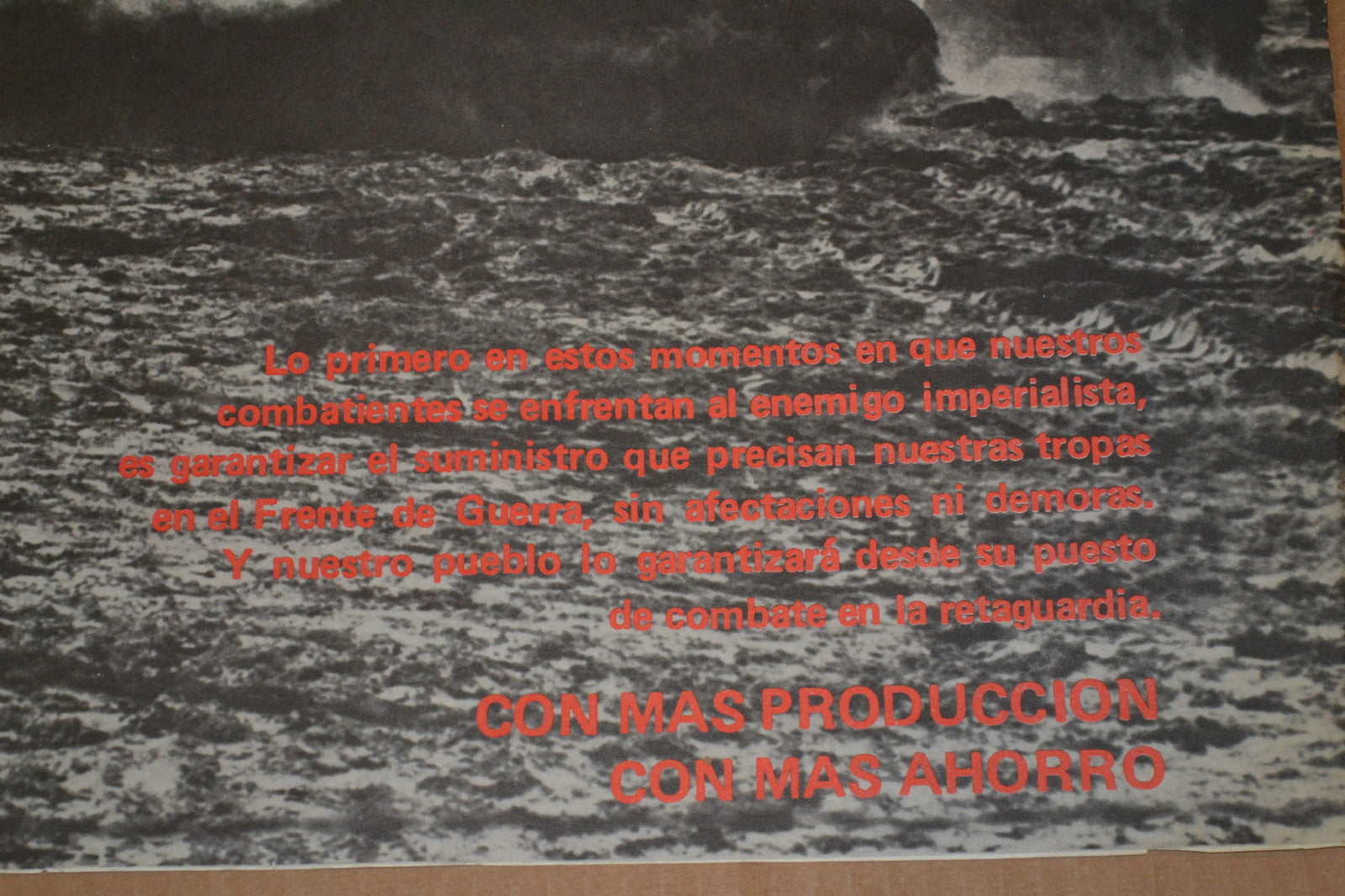 1976 Cuban Original Political Poster.Russian Weapon.Communist Revolution History