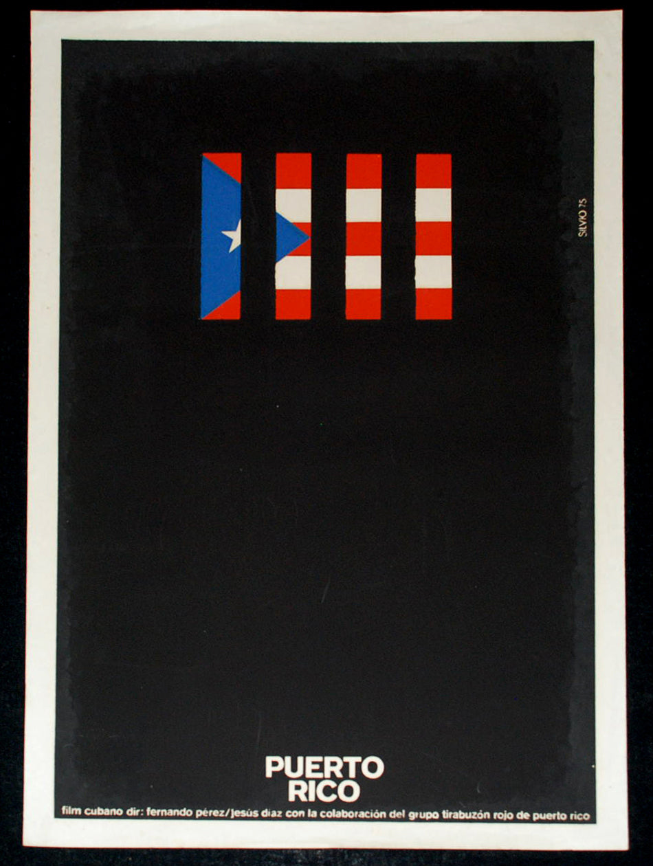 1975 Cuban ORIGINAL Movie Poster.Plakat.Affiche.affisch"Puerto Rico"Silkscreen