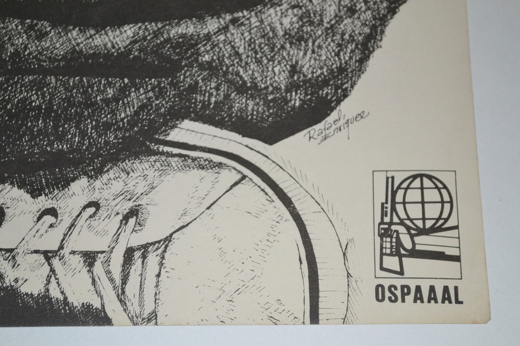 1975 Cuban Original Political Poster.Authentic OSPAAAL.SAHARA.Muslim Arab.Africa