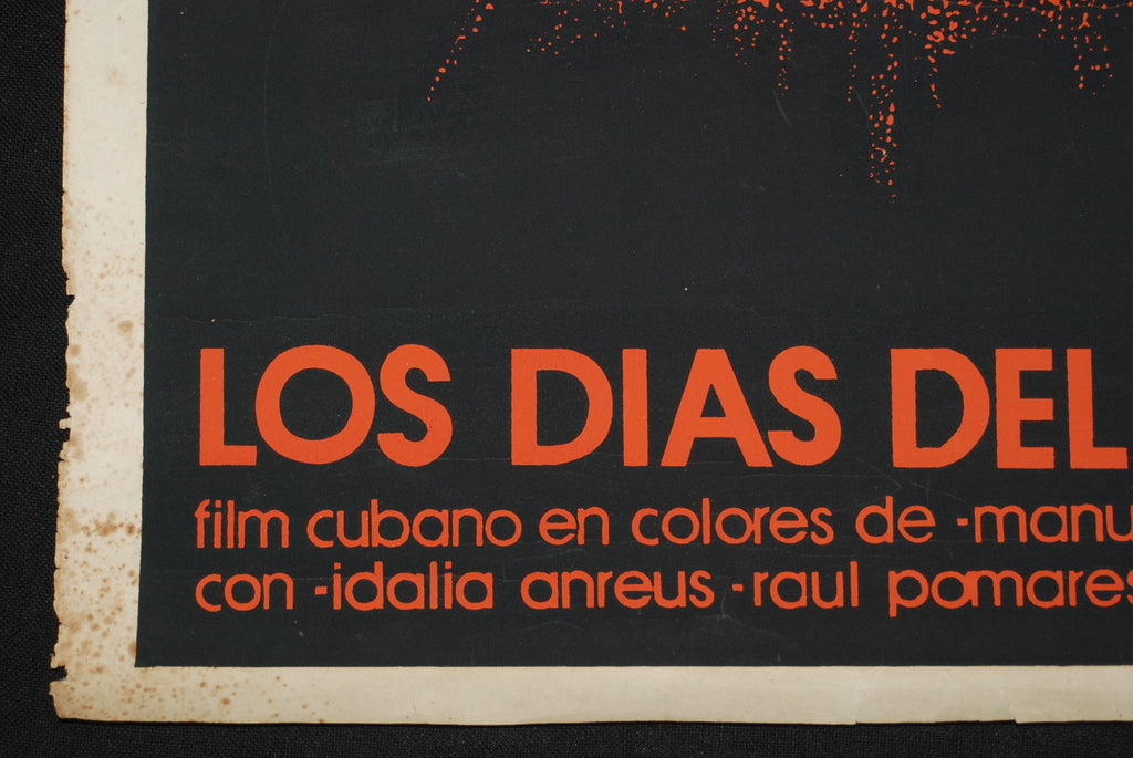 1971 Original Cuban Silkscreen Poster DIAS DE AGUA.DAYS OF WATER.Church art