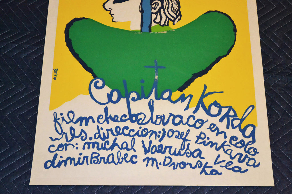1972 Original Cuban Silkscreen Movie Poster.Captain Korda.Sailor.Marine.Lovely.