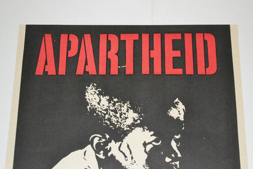 1967 OSPAAAL Political Poster.South AFRICA.Anti-Apartheid art.Colonialism.Racism