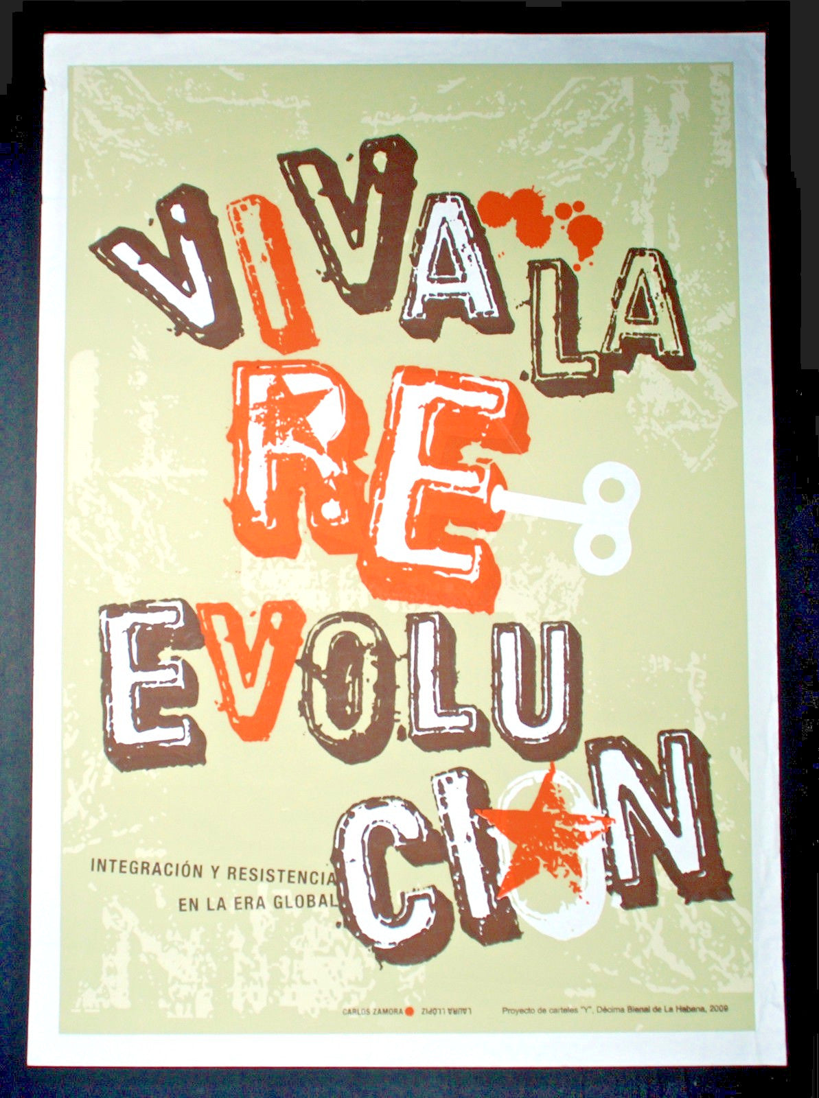 Original Cuban Movie Poster"VIVA LA RE EVOLUCION"VEry Rare.Only Few were Made.