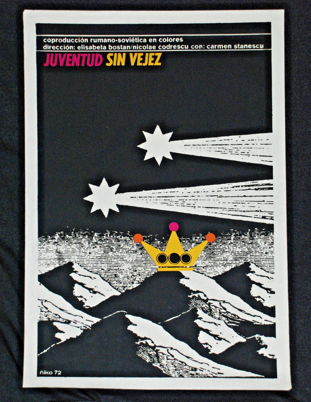 1972 Cuban Original Movie Poster.Plakat.Affiche.affisch.Soviet film.Inmortal