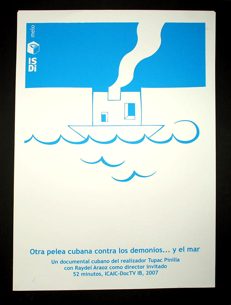 Original Cuban Movie Poster"A Fight Vs the Demons and the SEA"Very FEw made.Art.
