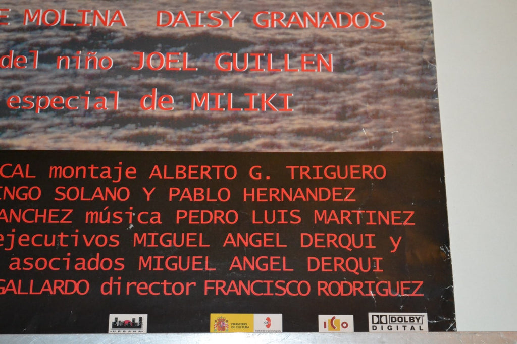 Original Cuban movie Poster.90 Millas Miles.CubanAmerican art.Exiles.Miami.
