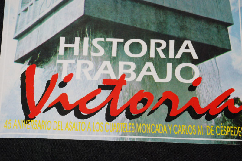 1998 Cuban Original Poster.Plakat.Affiche.affisch.History,Work,Victory.Moncada