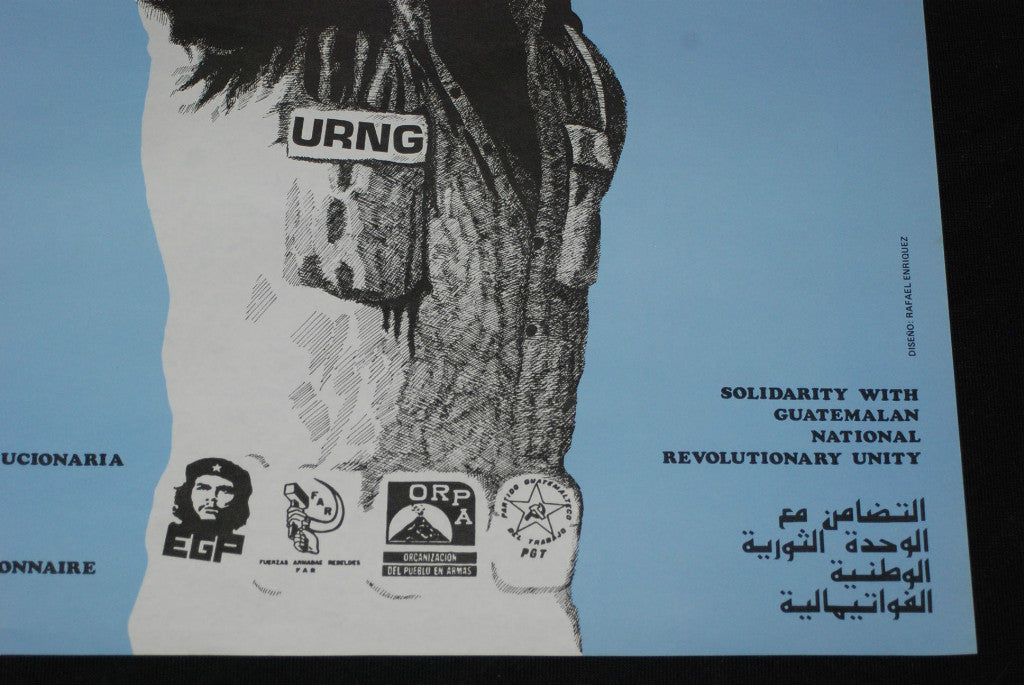 1982 Original Cuban Political OSPAAAL Poster.GUATEMALA.URNG.CHE GUEVARA.Historic