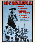 1983 Cuban ORIGINAL Political Poster.NICARAGUA Revolution.Sandino.Sandinistas