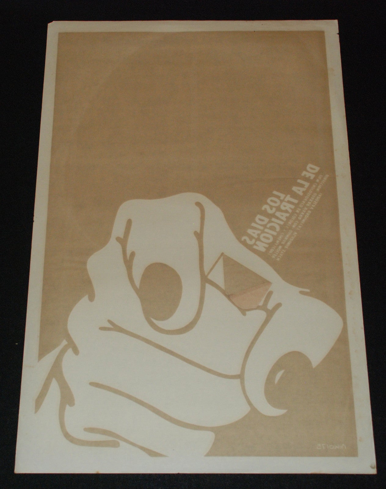 1975 Cuban ORIGINAL Movie Poster.Plakat.Affiche.affisch"Days of Treason"Czech