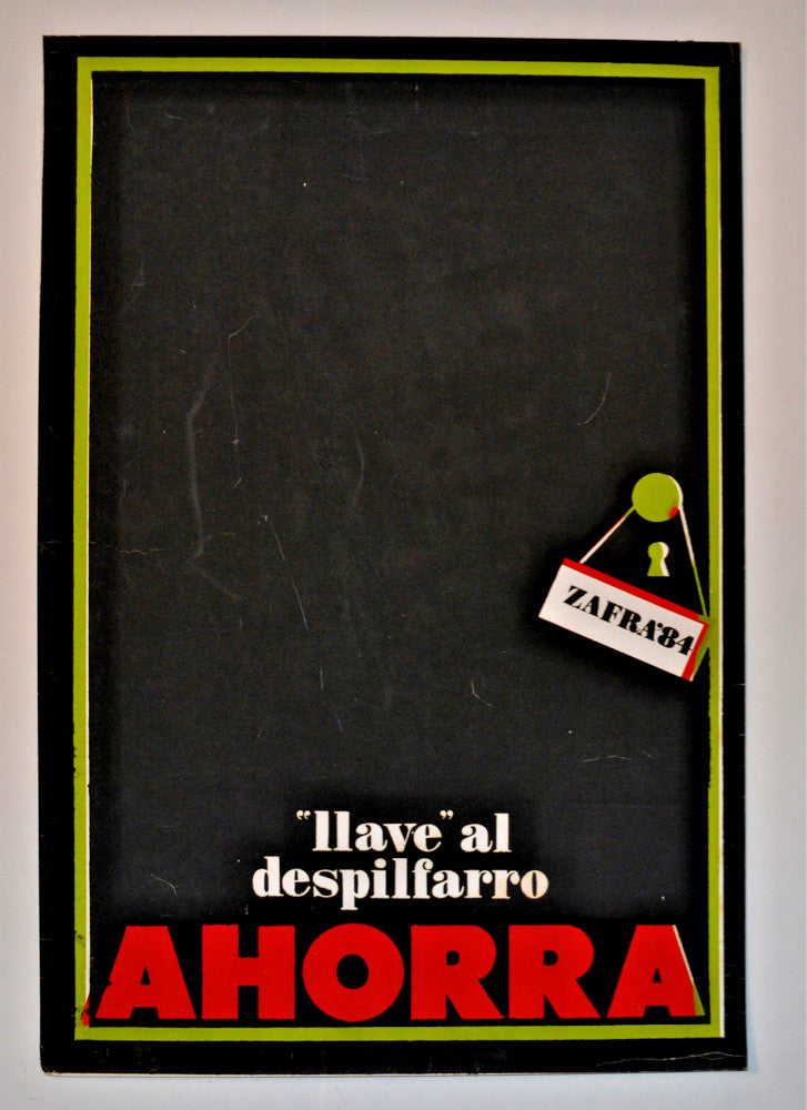 1984 Original SILKSCREEN Cuban Poster.Zafra.Sugar.Castro Revolution graphic art