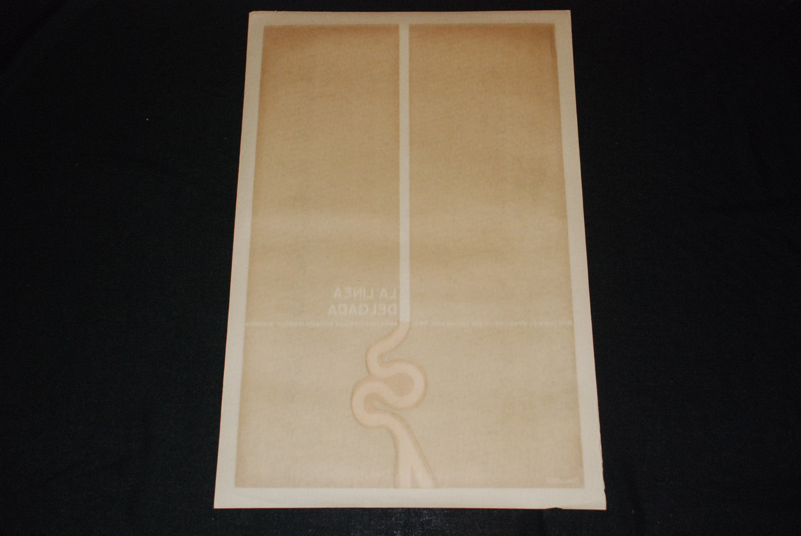 1969 Original Cuban Movie Poster.Plakat.Affiche.affisch"Thin Line"Japan ART film