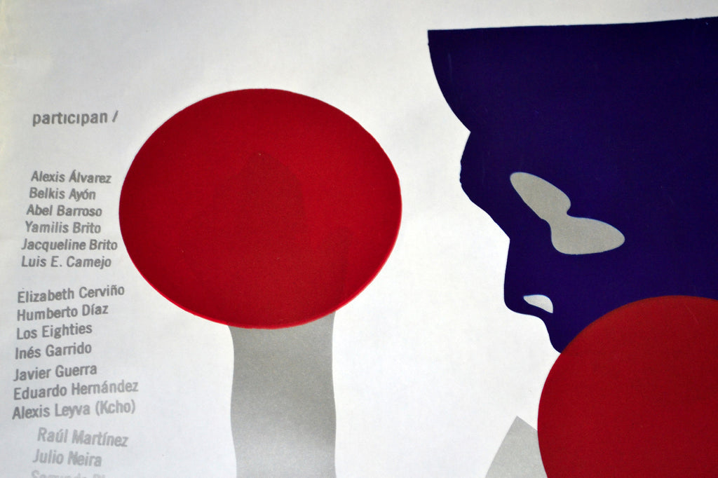 Original SILKSCREEN Cuban Poster"The Heretic Metaphors"Fabian Signed Art.Rare