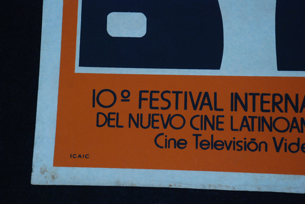 1989 Original Poster.Plakat.Affiche.affisch"Cinema Latin America Festival"Rare